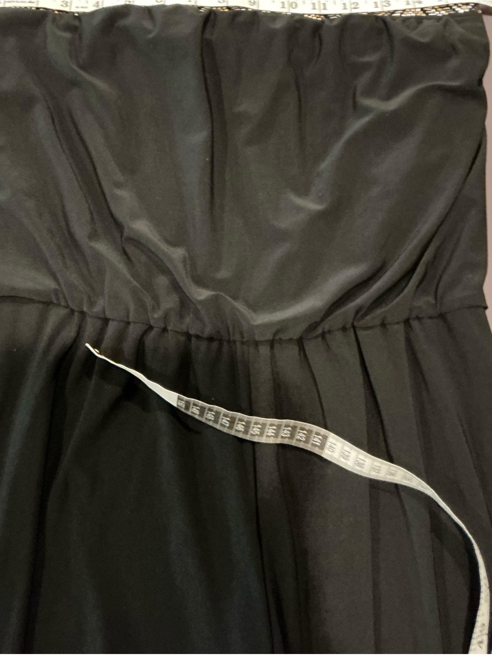 White House Black Market Black Jumpsuit Size 10 Wide Leg Dressy Stretch - Picture 4 of 9